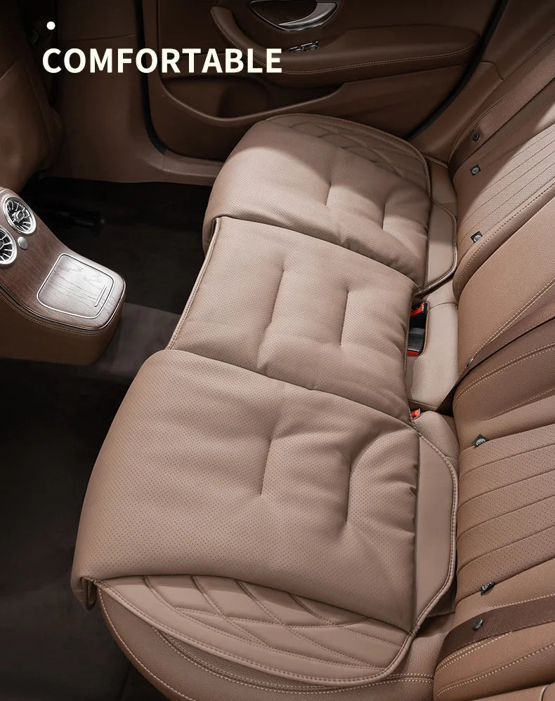 Synthetic Leather Car Seat Cushion with Lumbar Section