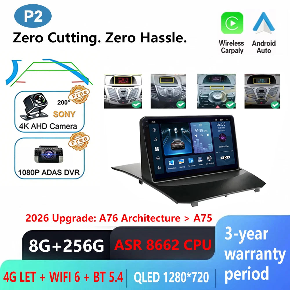Ford Fiesta 2009-2017 Android Car Radio with CarPlay & GPS - image 17