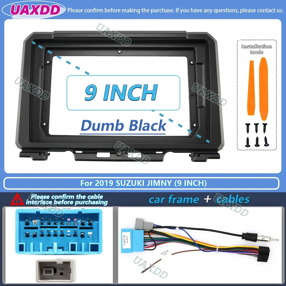 2019 Suzuki Jimny 9-Inch Car Radio Frame Dash Kit for Android Stereo - image 6