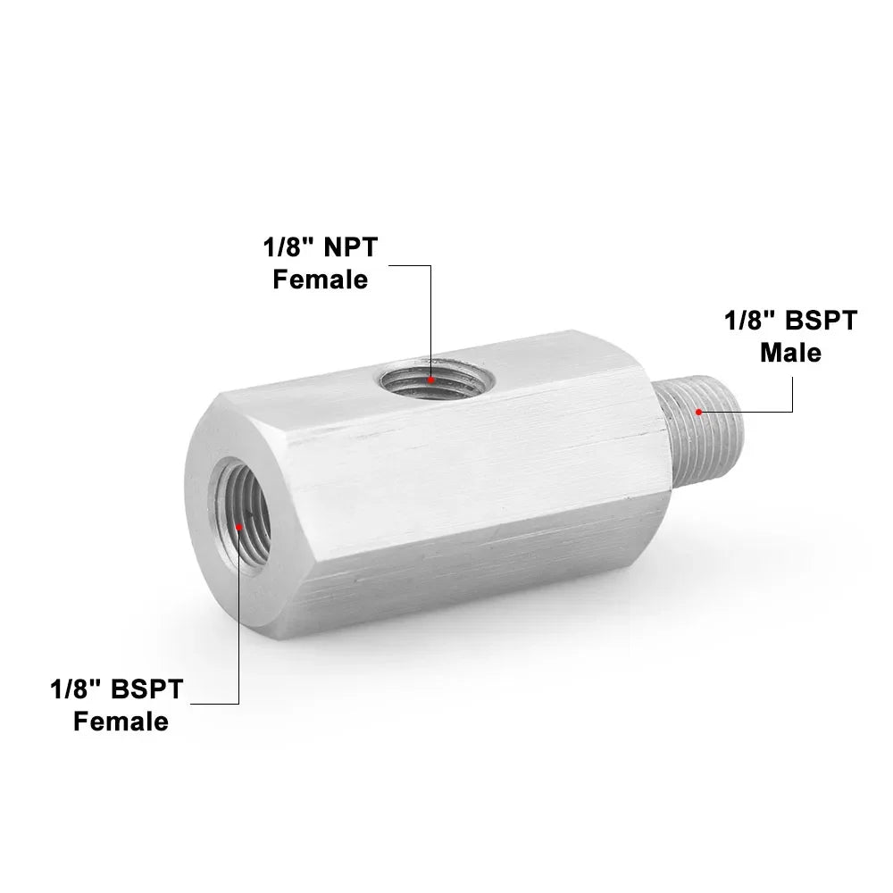 Universal Oil Pressure Sensor Adapter for 1/8 NPT, M10, M12, M14 - image 7