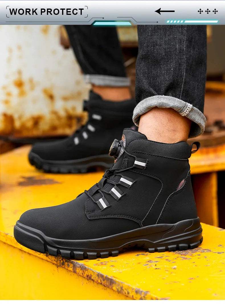 Waterproof Steel Toe Work Boots with Kevlar Insoles - image 21