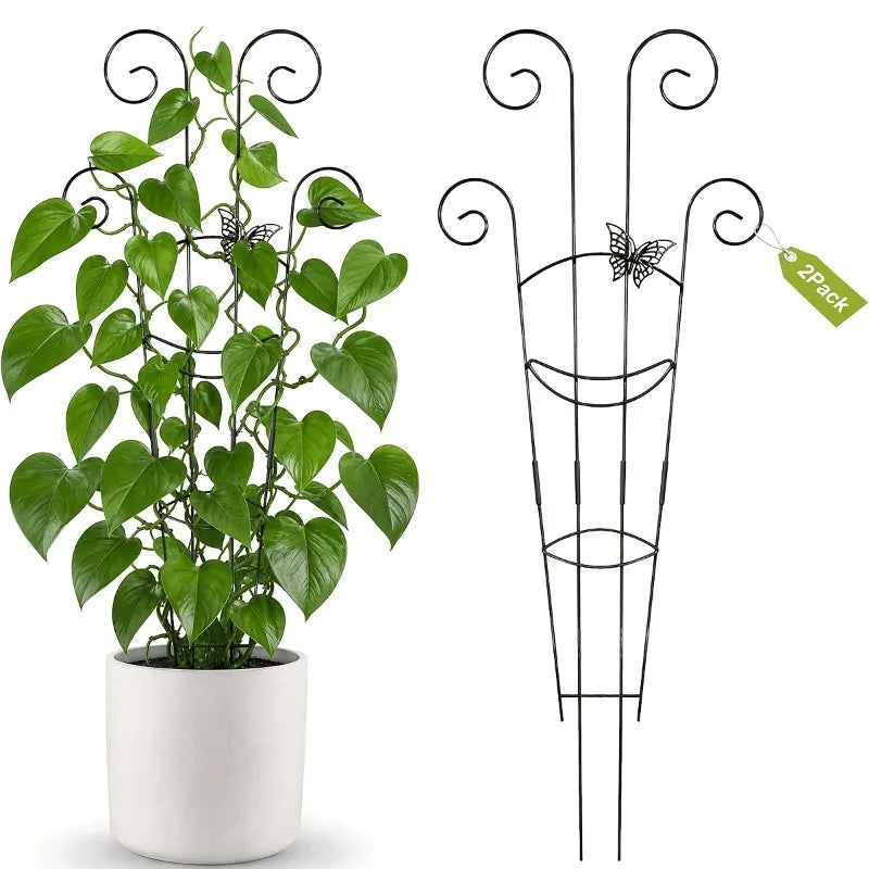 Iron Flower Trellis Frame Stand – Climbing Plant Rack