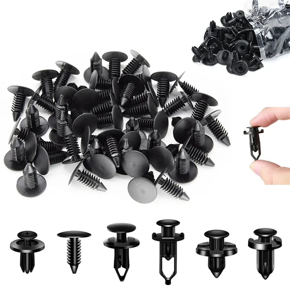 Universal Plastic Trim Clips & Fasteners Kit for Auto Repair - image 9