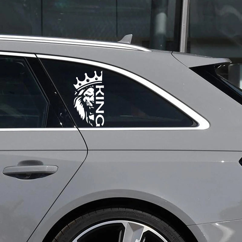 Lion With Crown Die-Cut Vinyl Sticker for Car Bumper and Laptop - view 4