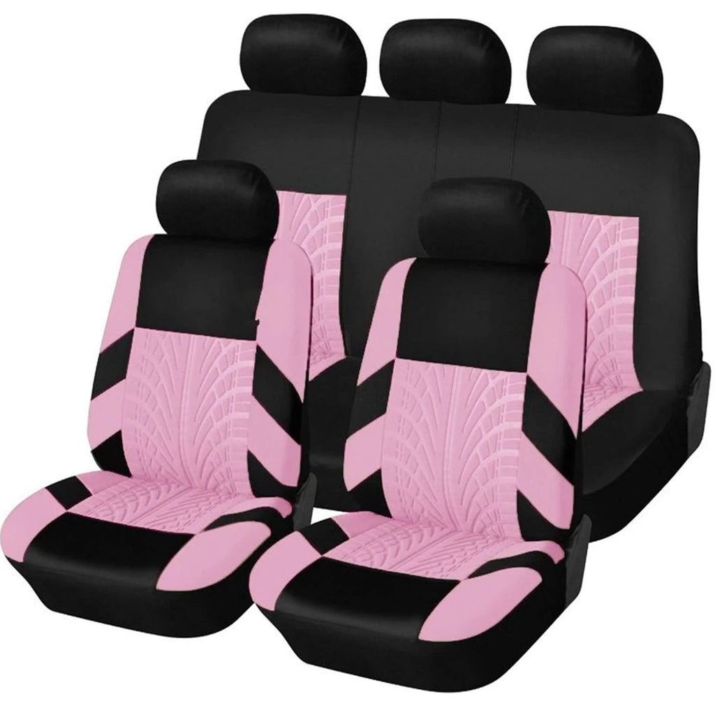 Universal Polyester Car Seat Covers, 4-Piece Front or 9-Piece Full Set