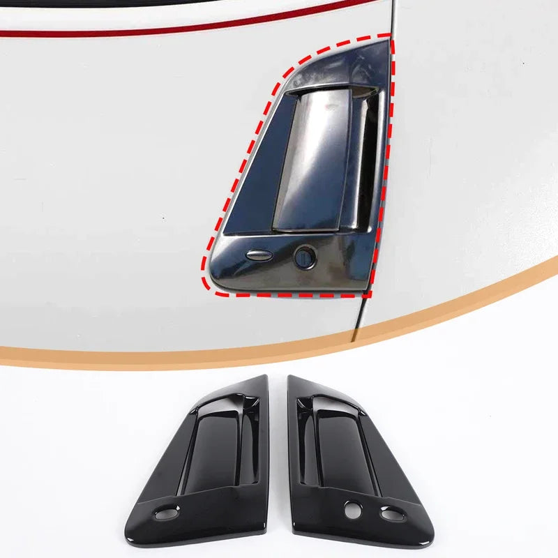 Carbon Fiber Style Door Handle Frame Trim for 370Z 2009-2020 (4-Pack)