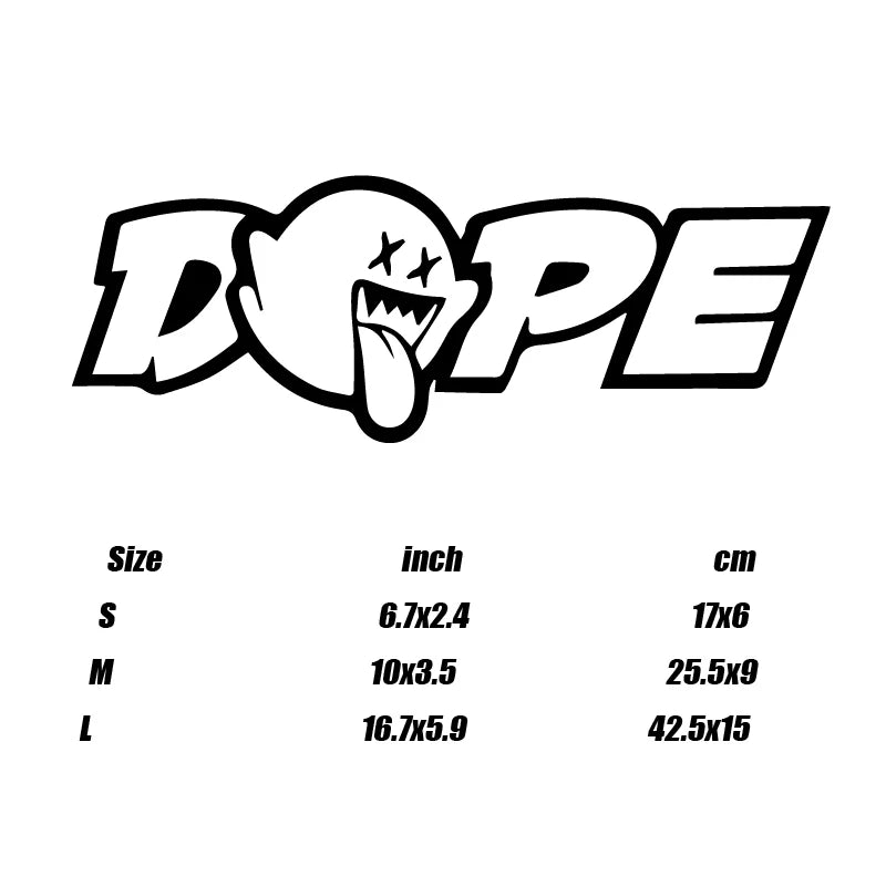 Dope Vinyl Decal Sticker for Cars, Trucks, and Motorcycles