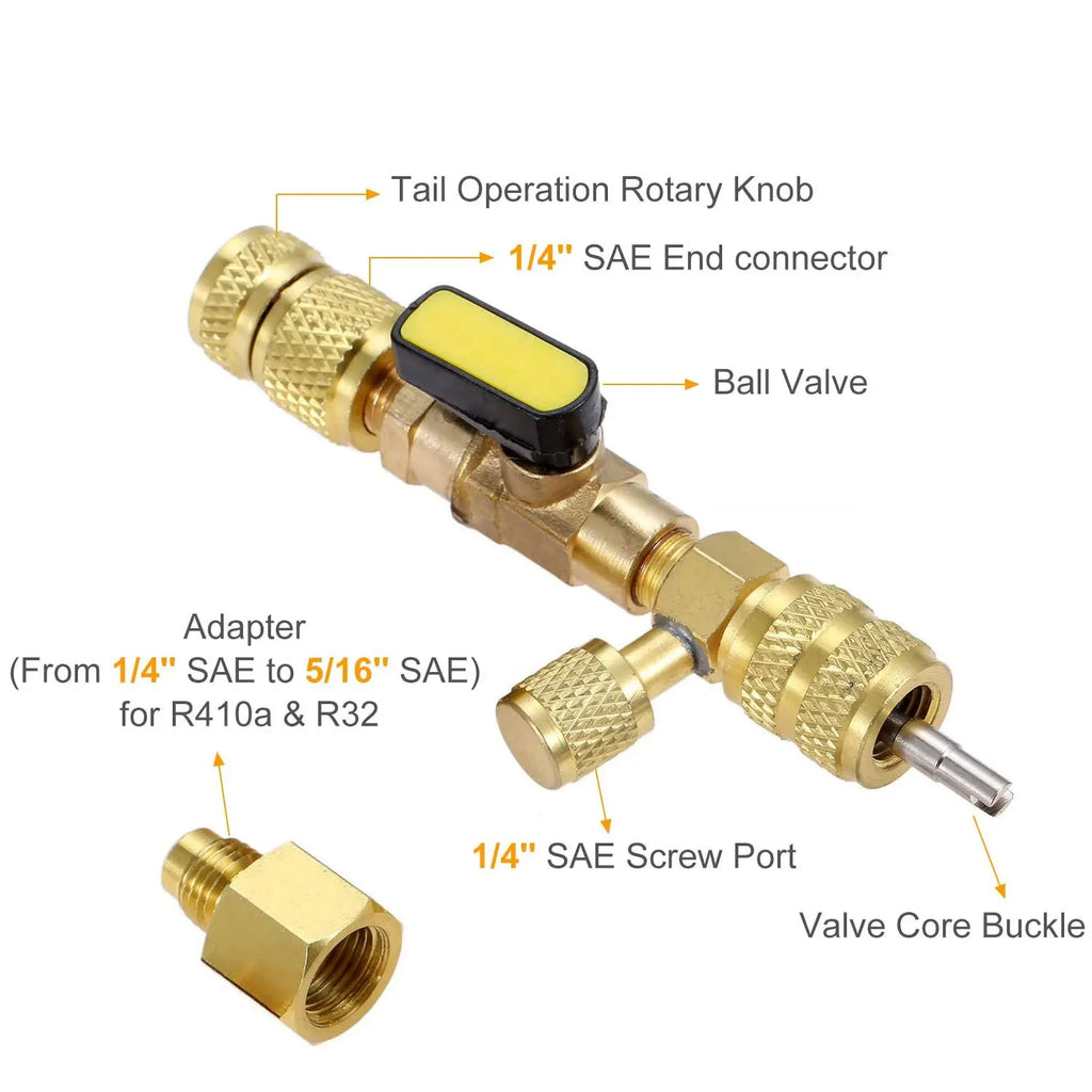 Valve Core Remover Installer Kit (1/4" & 5/16") HVAC Refrigerant - image 9