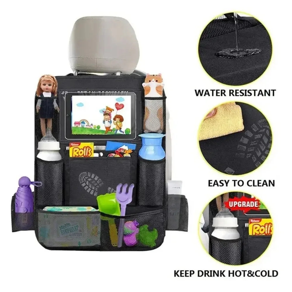 Car Backseat Organizer with Tablet Holder, 1 or 2 pcs