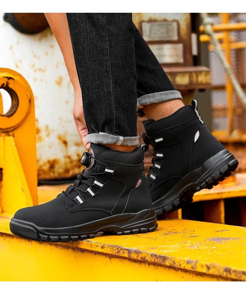 Waterproof Steel Toe Work Boots with Kevlar Insoles - image 23