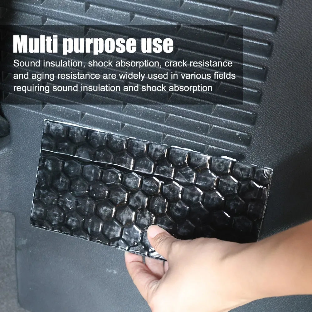 Butyl rubber sound deadener sheets, car noise insulation with aluminium facing