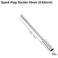Spark Plug Socket Key Magnetic Tool Wrench Swivel Long Extension Install Replace Repair Kit Torque Remove Gap 14mm 16mm Auto Car