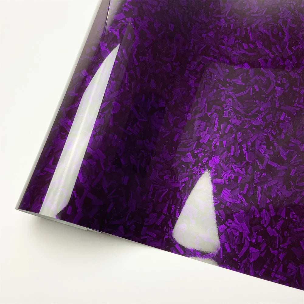 Purple Forged Carbon Fiber Vinyl Wrap for Cars & Motorcycles - image 7