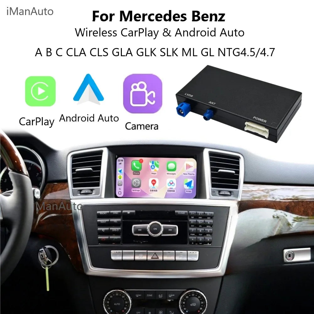 Wireless CarPlay & Android Auto Adapter for Mercedes-Benz