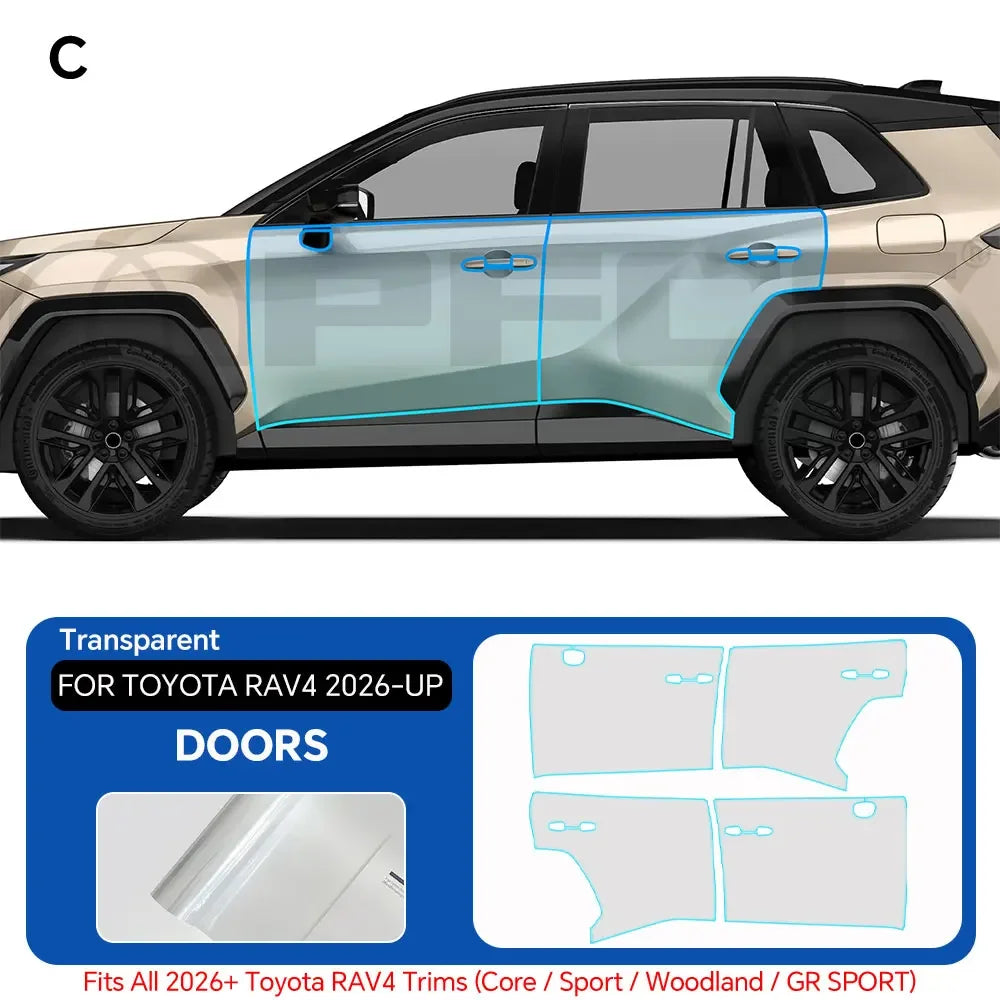 TPU Paint Protection Film for Toyota RAV4 2026-2027