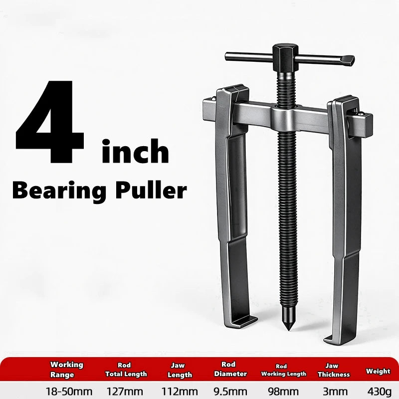 2 Jaw Car Inner Bearing Puller Gear Extractor 3/4/6/8 Inch Automotive Repair Tool