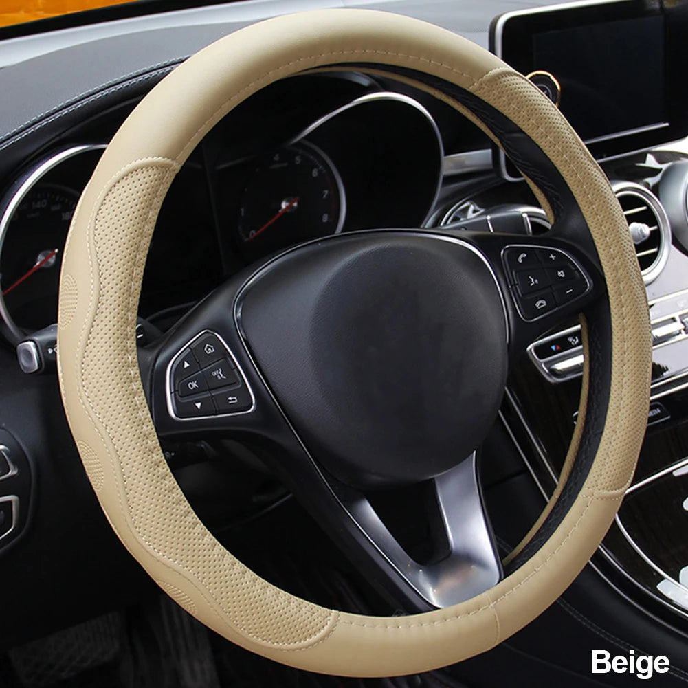 Comfortable Braided Steering Wheel Cover for Cars - 10 Colors - image 16