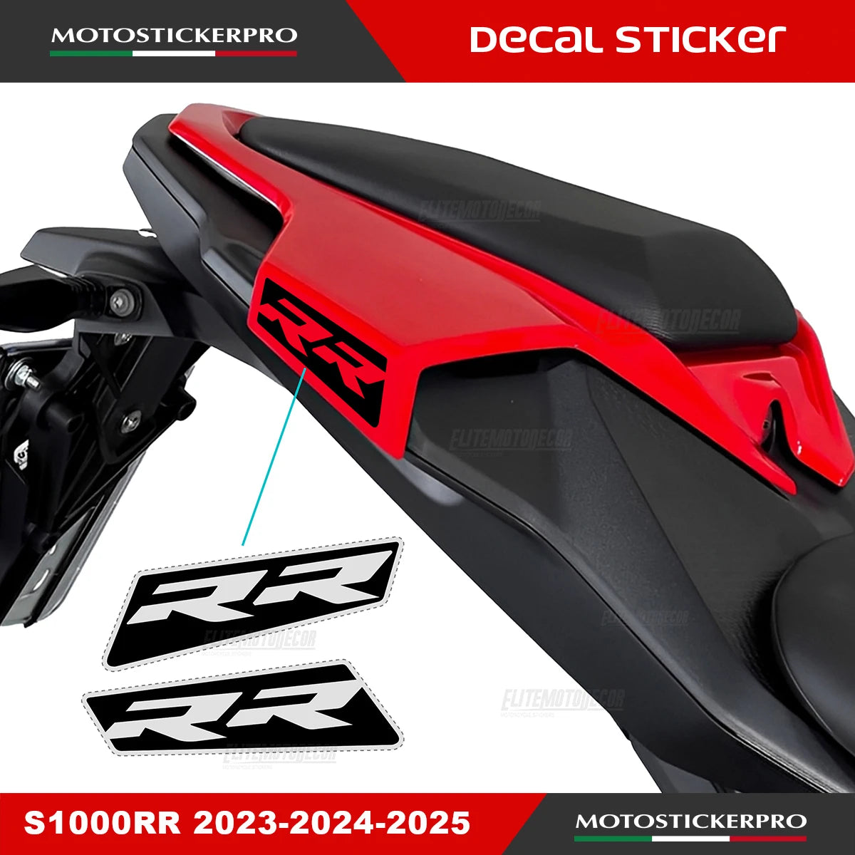 Hollow Rear Seat Hump Tail Decal for BMW S1000RR 2023-2026 - view 10