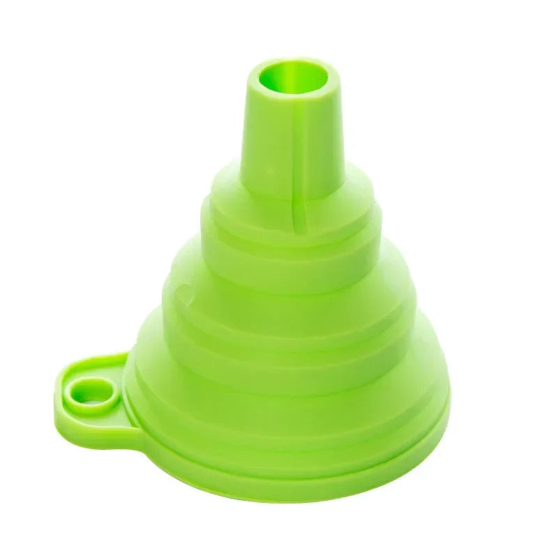 Silicone Car Oil Funnel Set - 2 Collapsible Funnels - image 4
