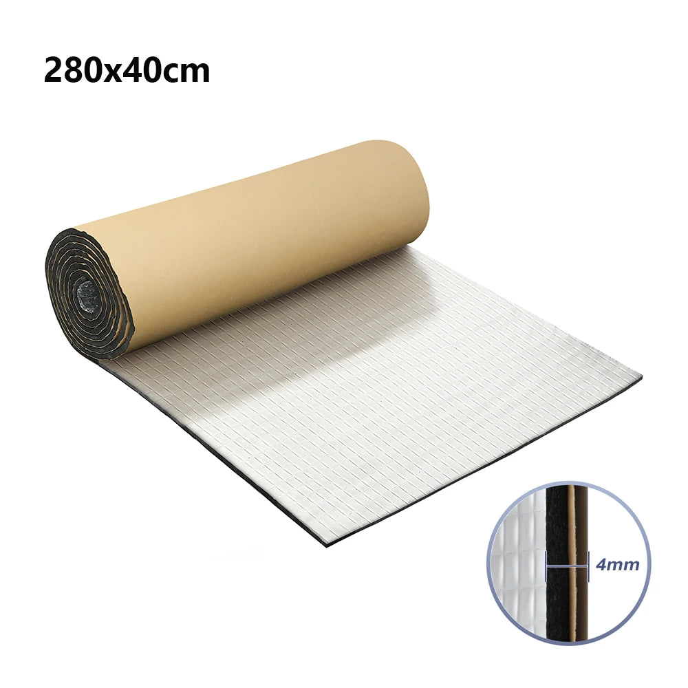 Sound deadening foam roll 4mm, 40x420cm acoustic insulation mat, around 18 square feet