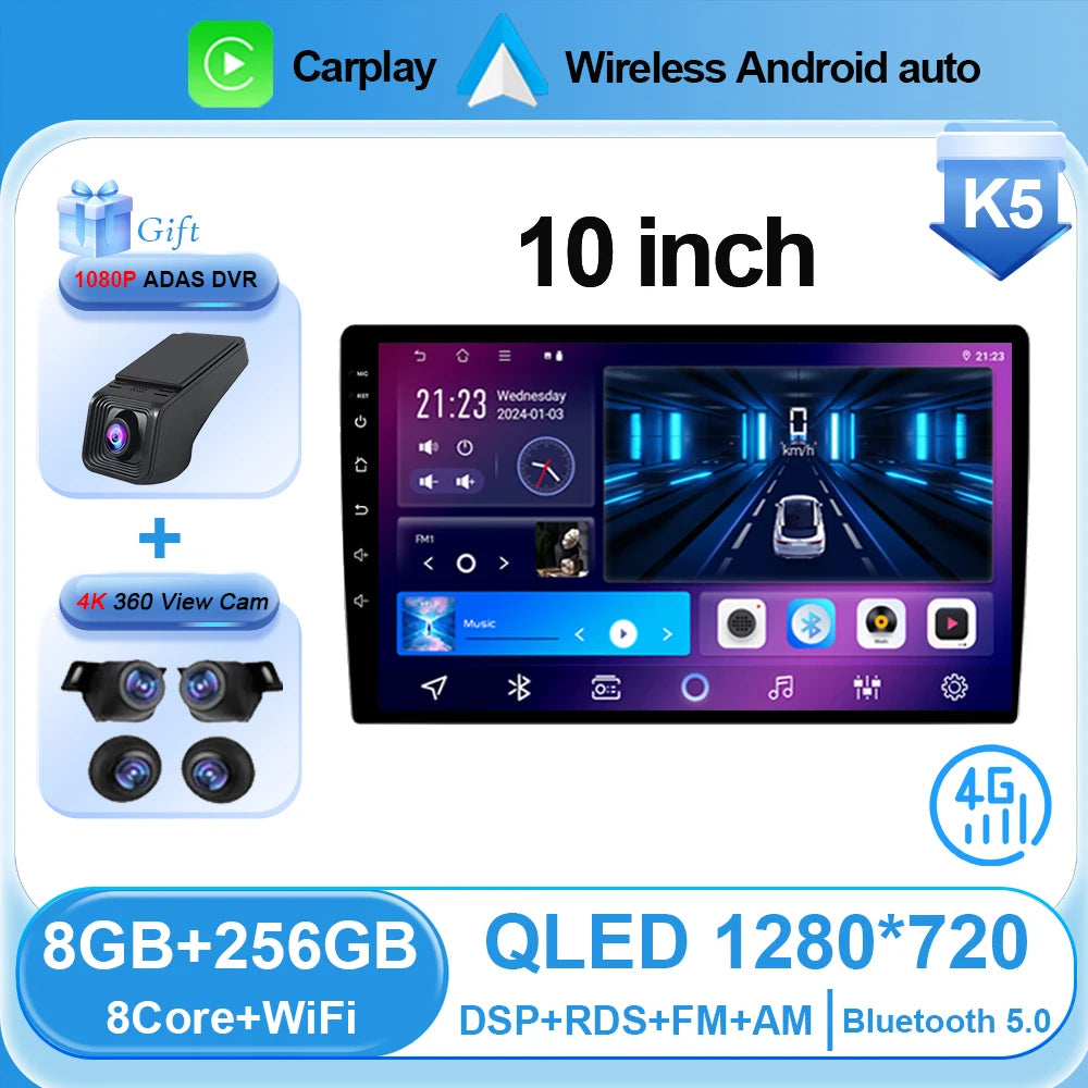 Android Car Stereo 10" Touchscreen with CarPlay & Android Auto - image 22