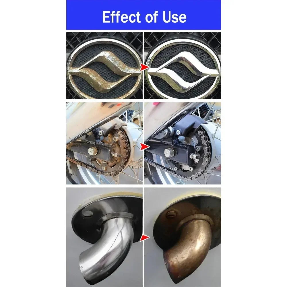 Quick-Acting Rust Remover Spray for Exhaust Pipes and Wheel Hubs