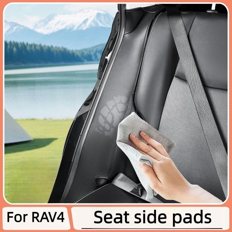 For RAV4 2020-2025: Rear Seat Side Cover Guards - Premium Protection Trim Set Anti-Scratch & Stain Guard Panels Accessories