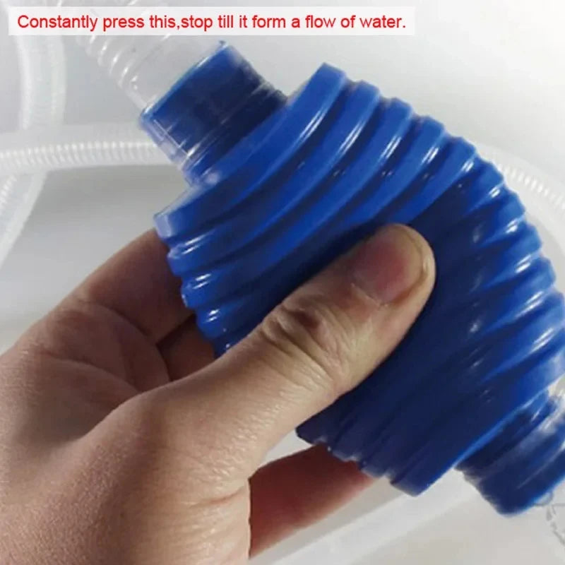 1Pcs Aquarium Siphon Fish Tank Syphon Vacuum Gravel Water Filter Cleaner Siphon Pump Manual Cleaner ChangerSafe Vacuum