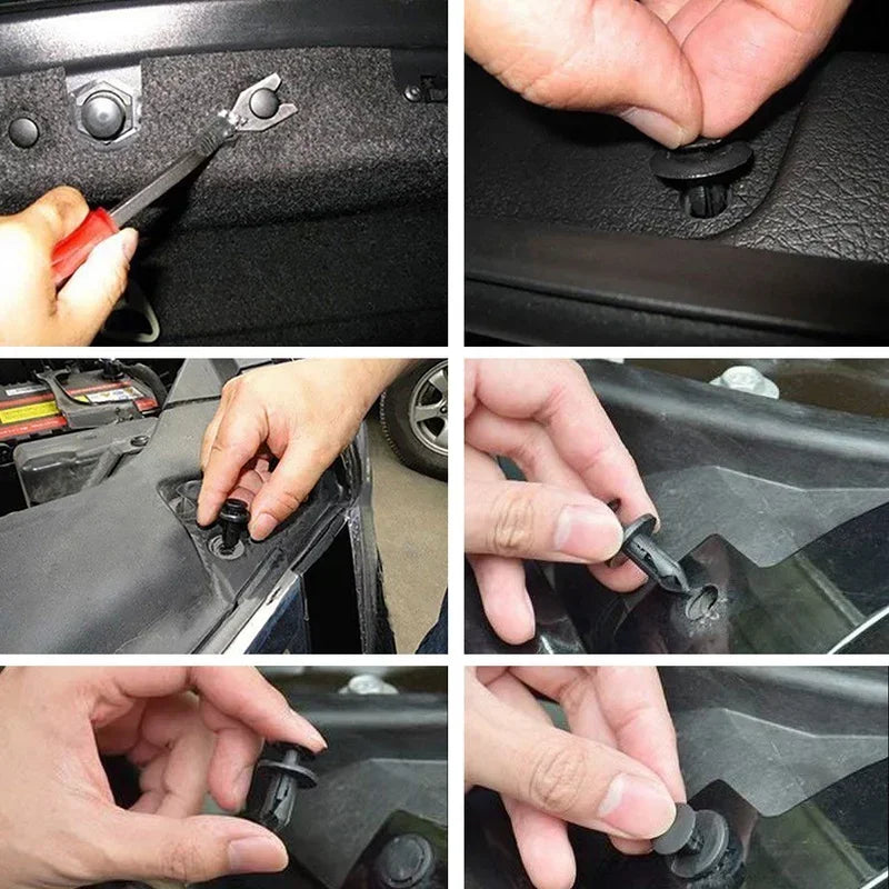 Universal Plastic Trim Clips & Fasteners Kit for Auto Repair - image 6