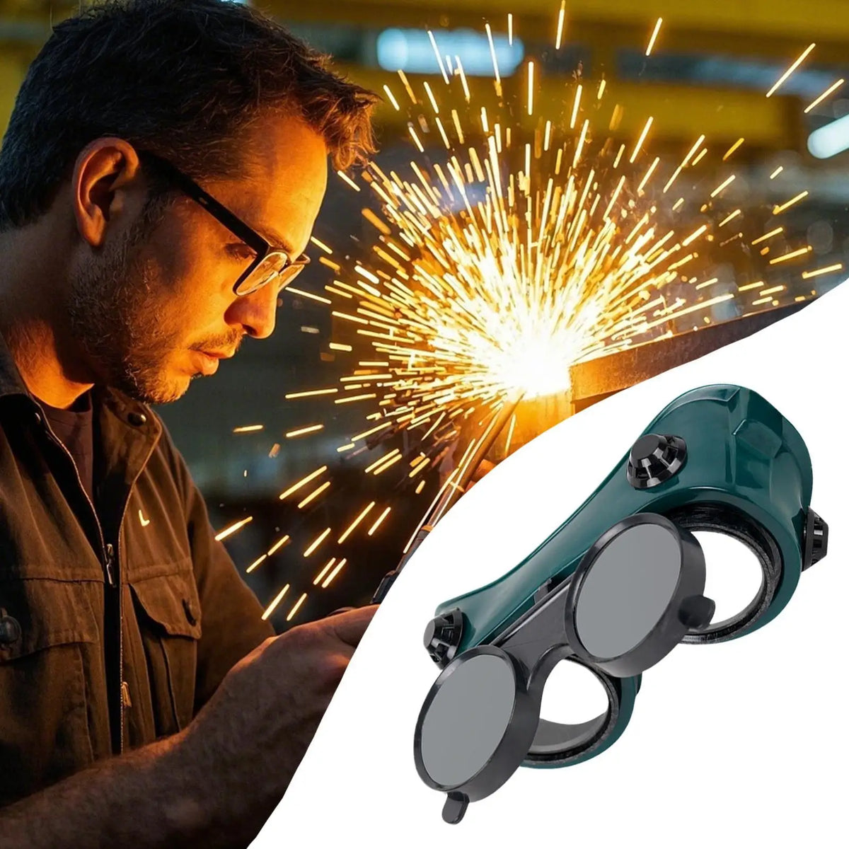 Welding Glasses Work Safety Eye Protecting Glasses Goggles Lab Dust Anti-Splash Eye Protection Welder Protection Glasses