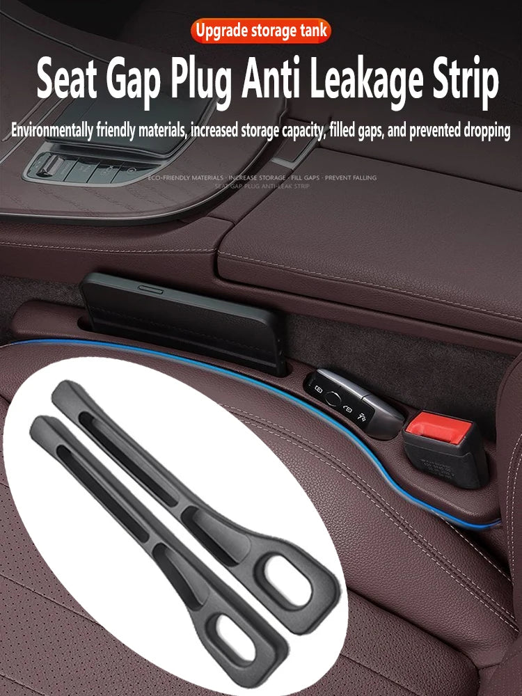 Car Seat Gap Filler, Universal Fit, Black or Brown