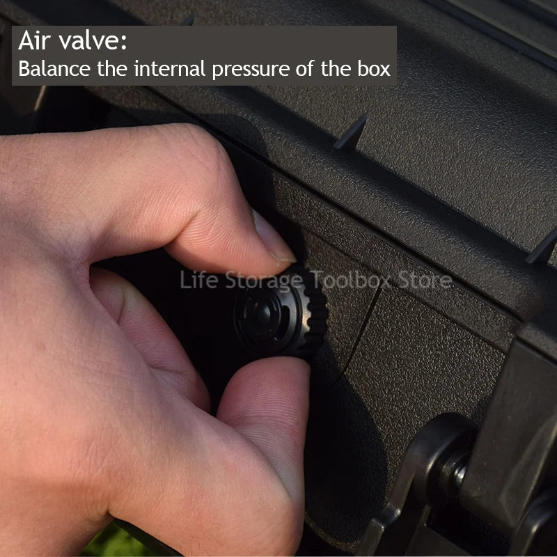 Large Tool Box ABS Waterproof Hard Carry Case Tool Box Pelican Hard Case Safety Instrument Tool Box on Wheels Tool Box Trolley