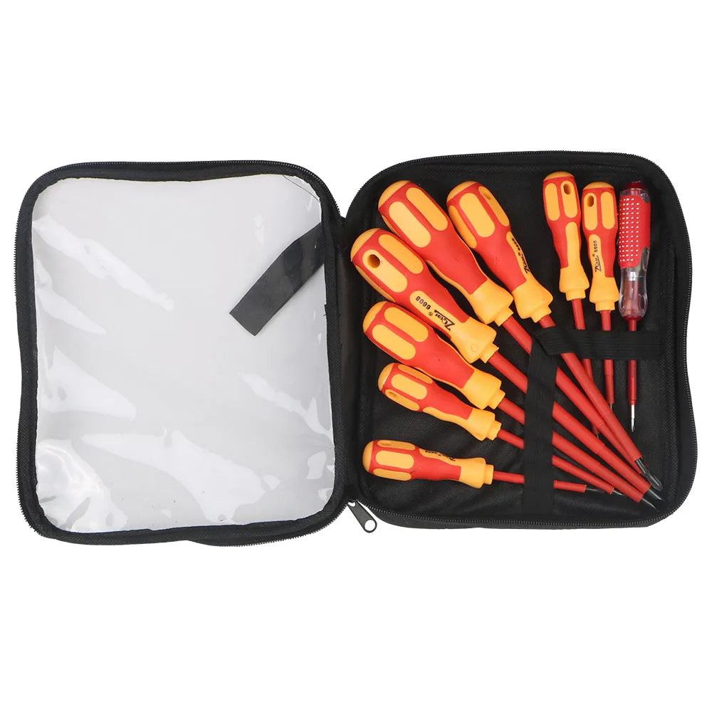 Electrician Magnetic Insulated Screwdriver Set - Phillips & Slotted - image 14