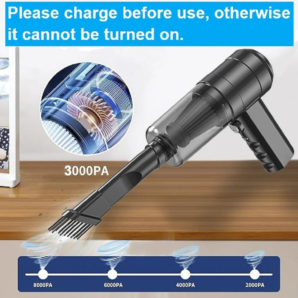 Small Mini Handheld Portable Car Vacuum Cleaner Multifunctional for Inside the Car