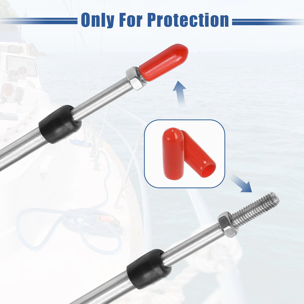Marine Throttle and Shift Control Cable Pair for Outboard Boat Motors