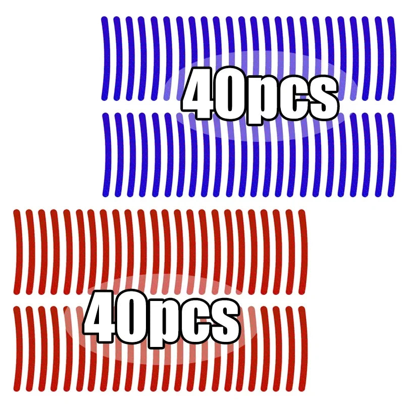 Reflective Wheel Rim Strips for Car and Motorcycle Tyres, 20-40pc - view 22