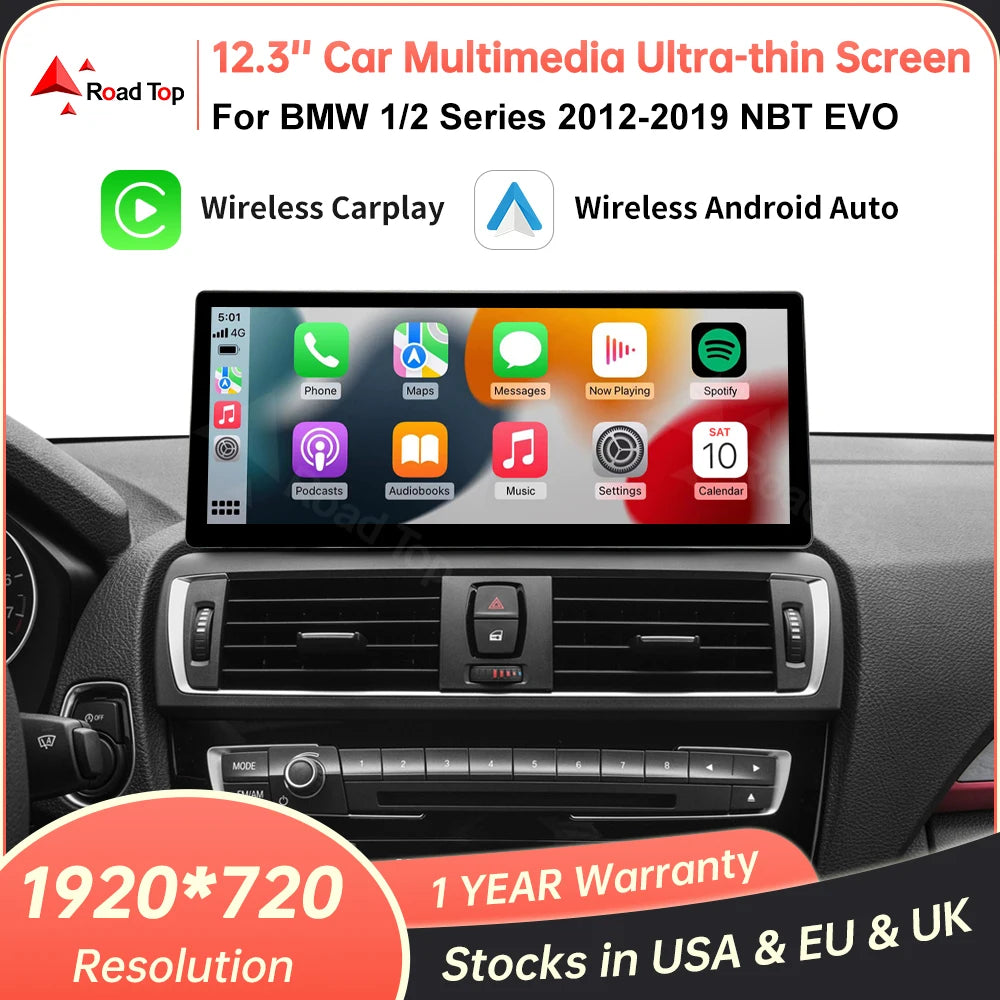 12.3'' Wireless CarPlay Display for BMW 1/2 Series F20/F21