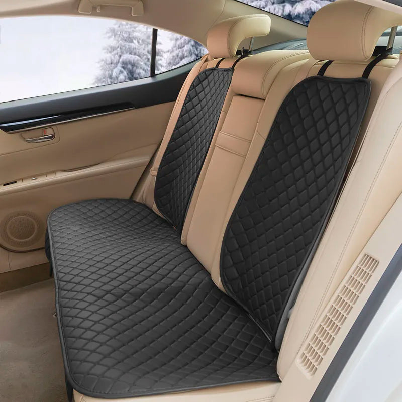 PU Leather Front or Rear Car Seat Cover with Contrast Line Trim