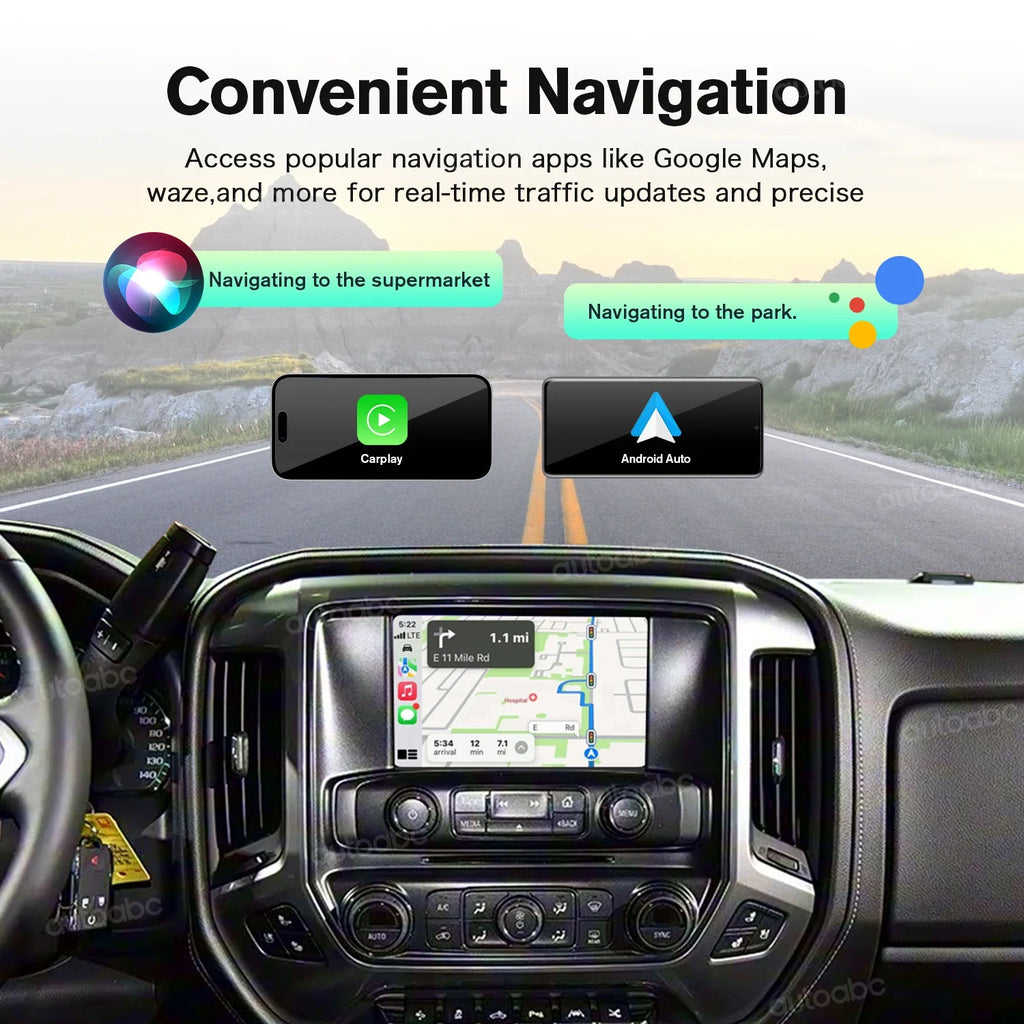 Wireless CarPlay and Android Auto Interface for 2014-2020