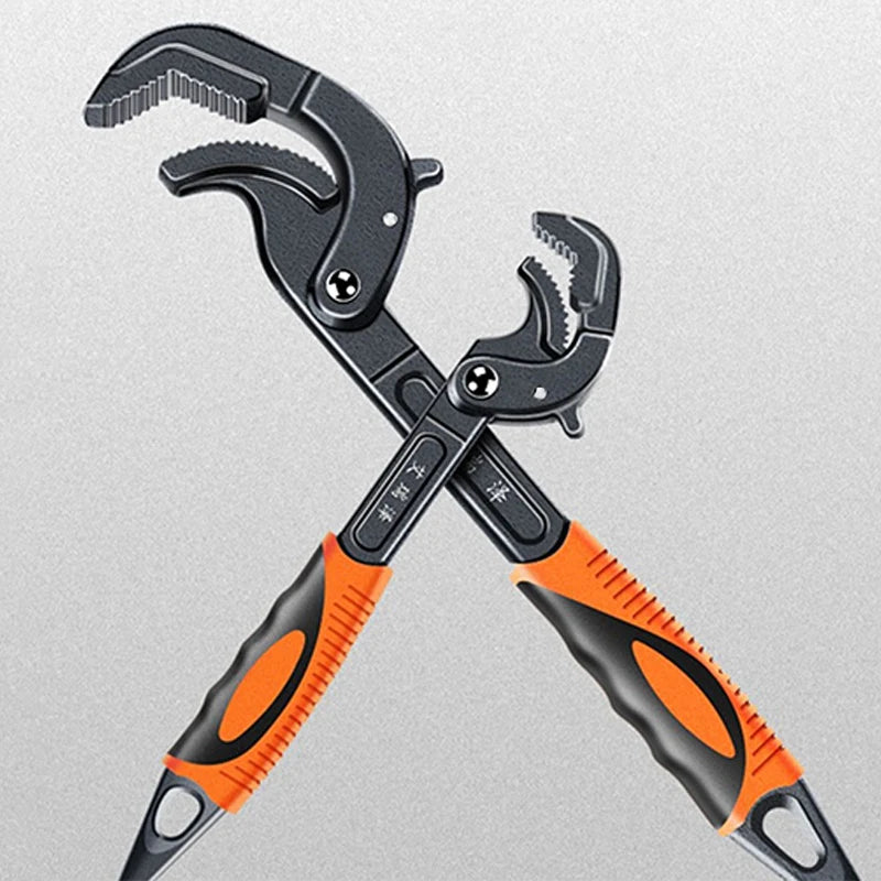 Stainless Steel Adjustable Pipe Wrench – Large Opening