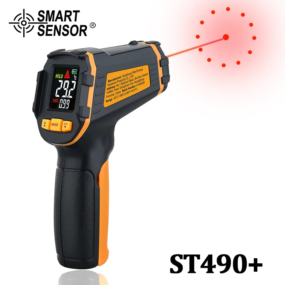 Digital Infrared Thermometer Non Contact Laser IR Temperature LCD Display Gun Pyrometer Tester Aquarium Temperature Instruments