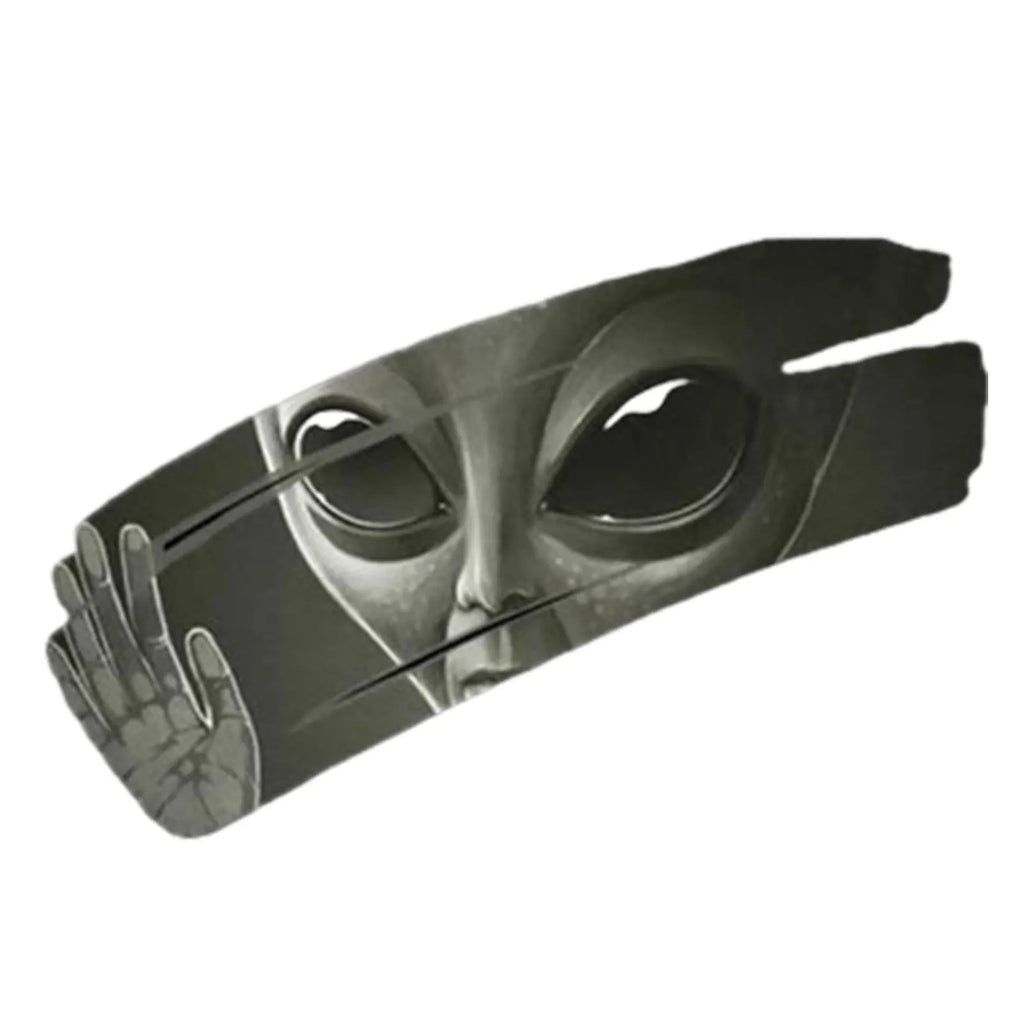 Cracked Alien Car Sticker, Waterproof Vinyl 30x10 cm