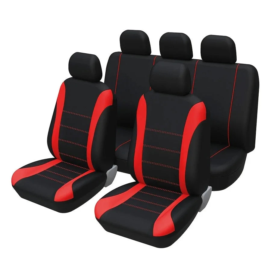 Universal Car Seat Covers Full Set, 2 or 5 Seats