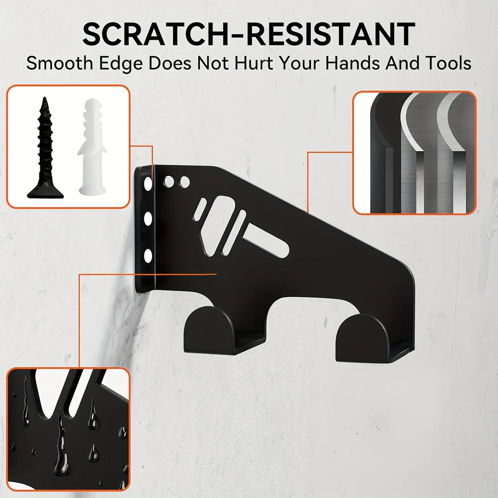 Heavy-Duty Wall-Mounted Chainsaw Hook Bracket