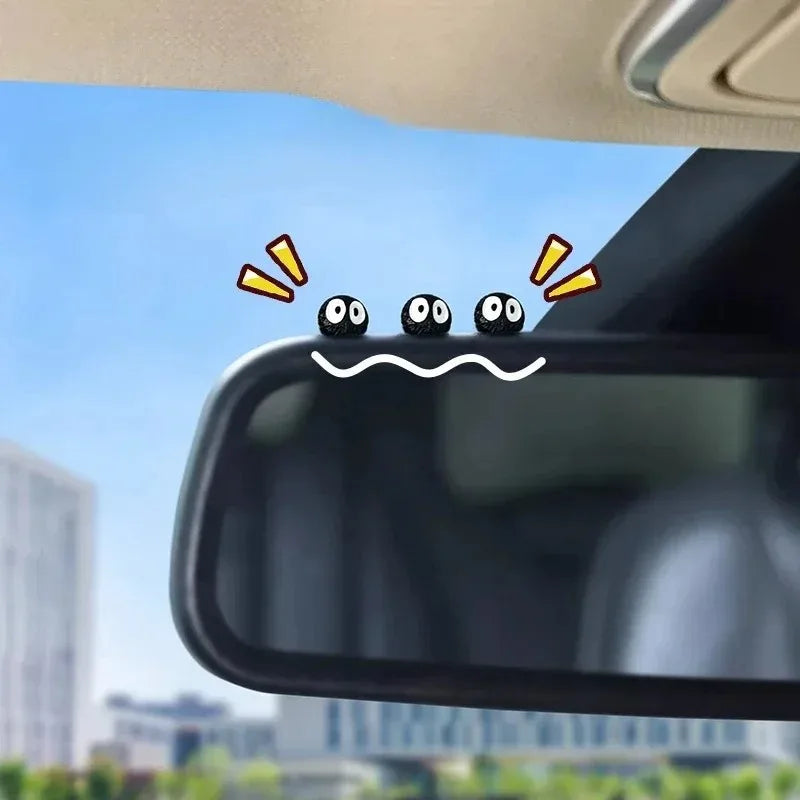 Cute Black Elf Car Ornaments - Whimsical Resin Interior Decor