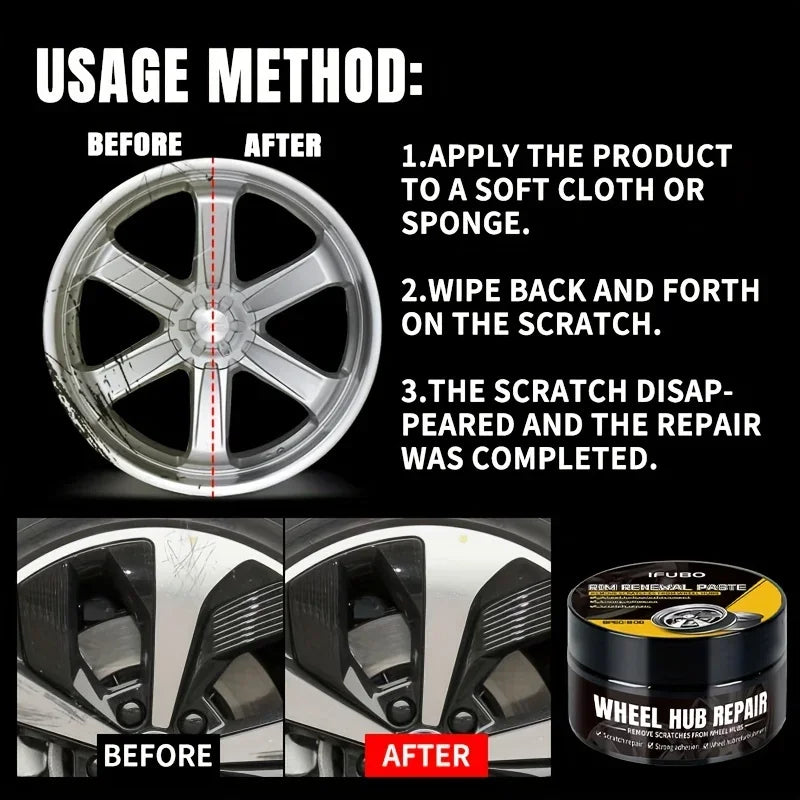 Wheel Rim Scratch Repair Paste for Aluminum Alloy Wheels