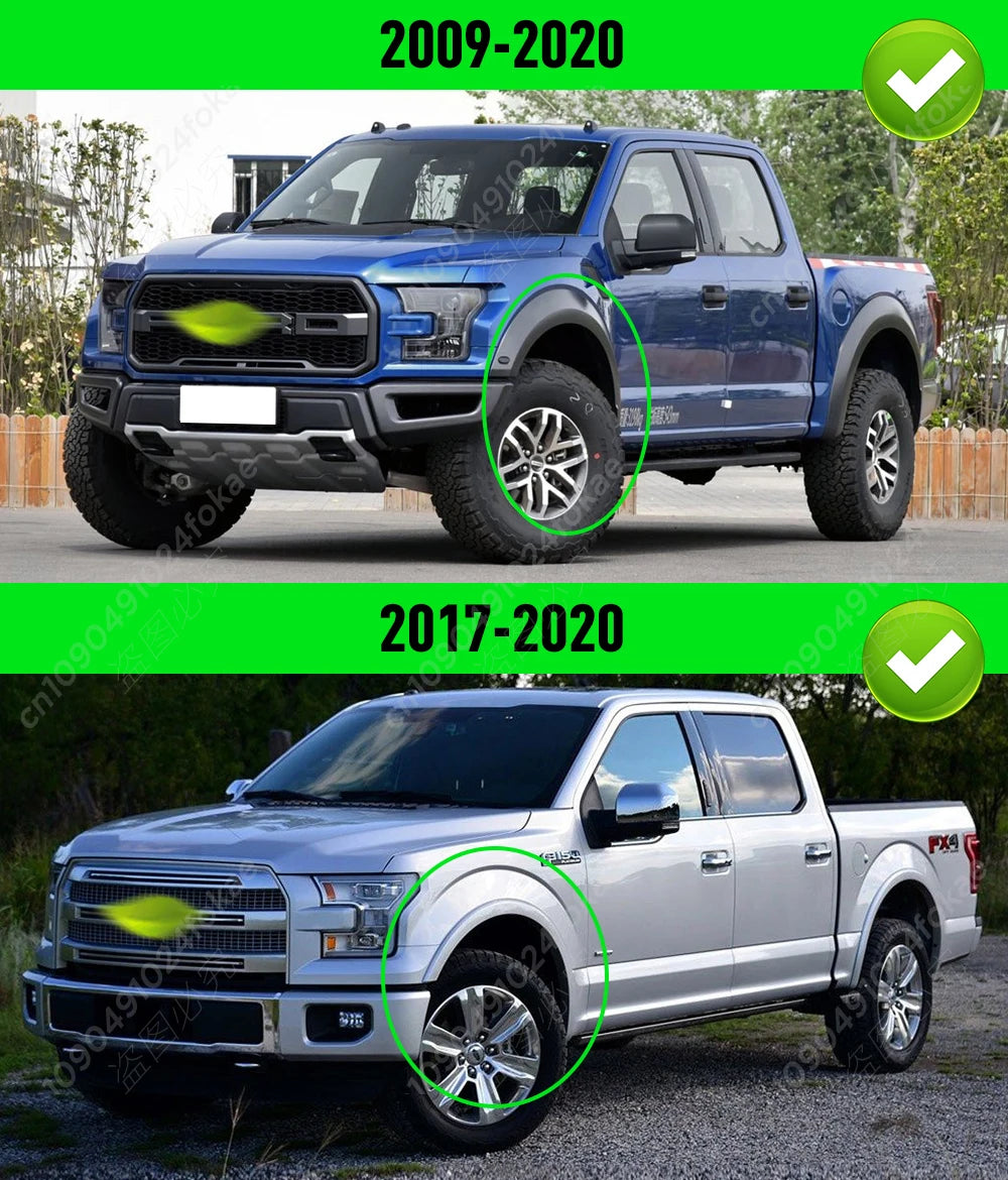 Ford F-150 Mud Flaps 2009-2020 - ABS Splash Guards (4-Piece) - image 7