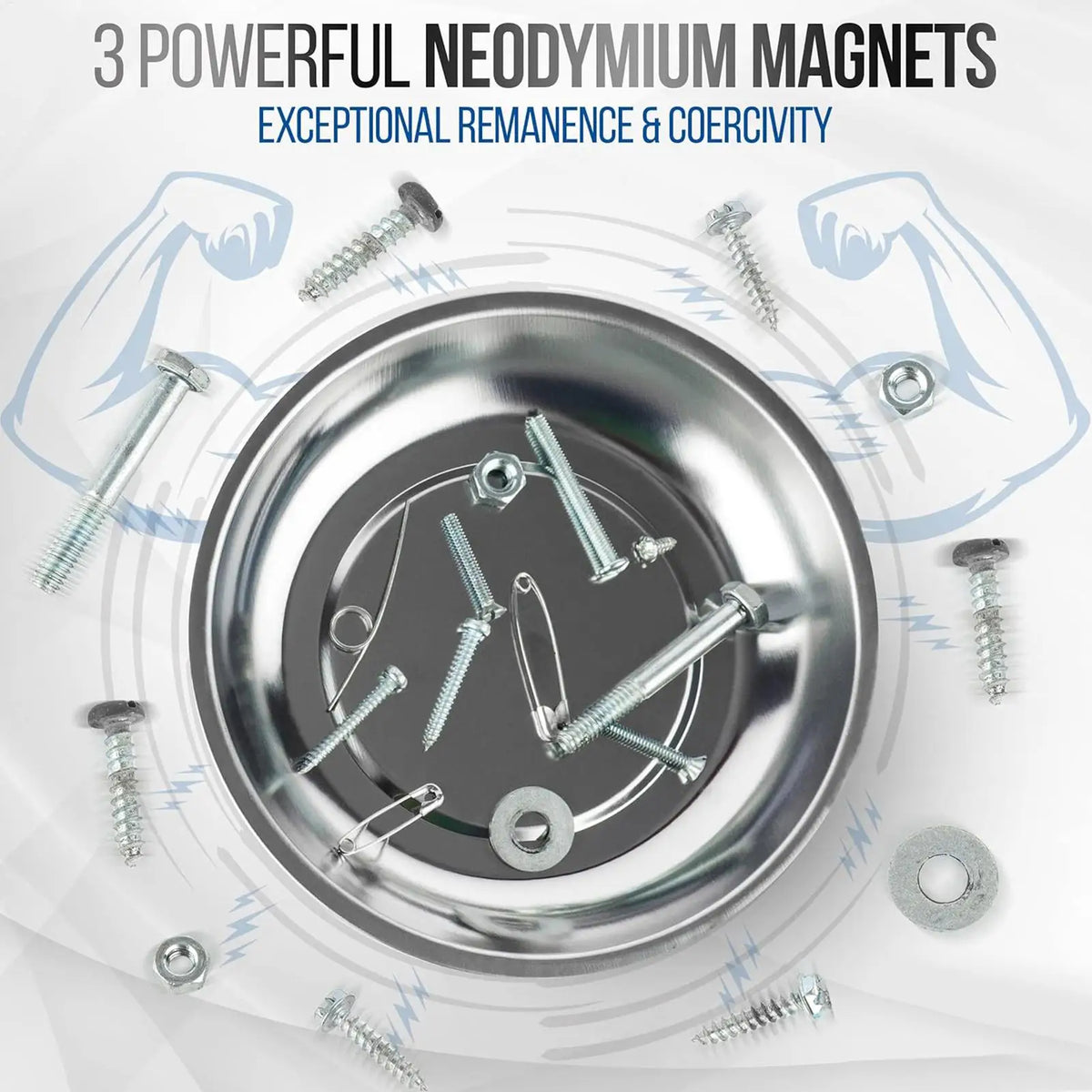 Magnetic Screw Tray Bowl – Portable Bolt Holder