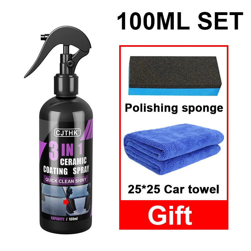 3-in-1 Ceramic Nano Coating Spray for Car Paint