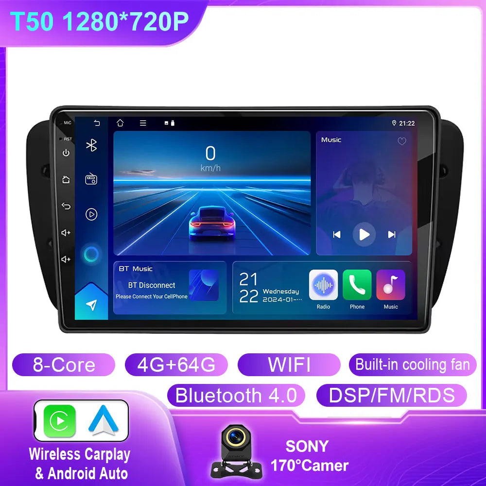 Seat Ibiza MK4 9" Car Radio with Android Auto & GPS - image 16